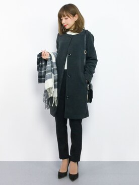「rps（アールピーエス）のアイテム（その他アウター）」を使った、ayumi  sato さん（レディース・155cm）の秋コーディネート