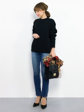 ayumi  sato さん（レディース・155cm）の秋コーディネート