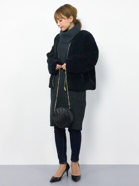 ayumi  sato さん（レディース・155cm）の秋コーディネート