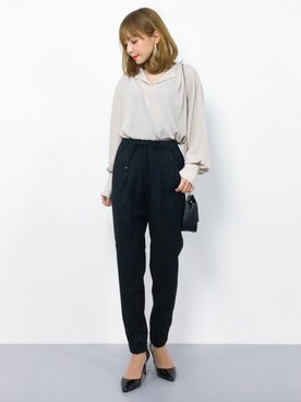 ayumi  sato さん（レディース・155cm）の冬コーディネート