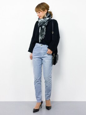 ayumi  sato さん（レディース・155cm）の冬コーディネート