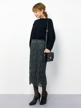 ayumi  sato さん（レディース・155cm）の冬コーディネート