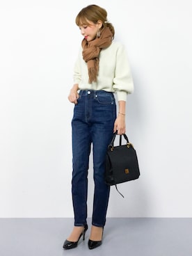 ayumi  sato さん（レディース・155cm）の冬コーディネート