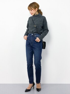 ayumi  sato さん（レディース・155cm）の冬コーディネート