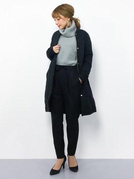 ayumi  sato さん（レディース・155cm）の冬コーディネート