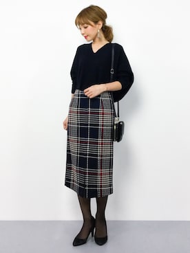 ayumi  sato さん（レディース・155cm）の冬コーディネート