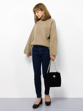 ayumi  sato さん（レディース・155cm）の冬コーディネート