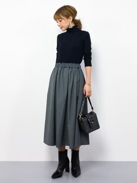 ayumi  sato さん（レディース・155cm）の冬コーディネート