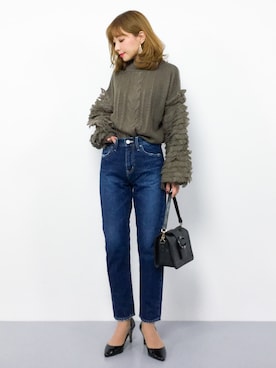 ayumi  sato さん（レディース・155cm）の冬コーディネート