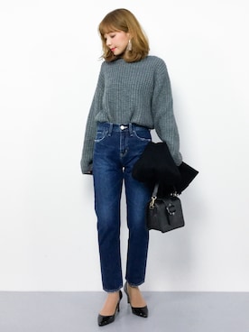 ayumi  sato さん（レディース・155cm）の冬コーディネート