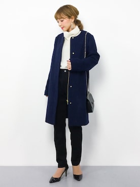 ayumi  sato さん（レディース・155cm）の冬コーディネート