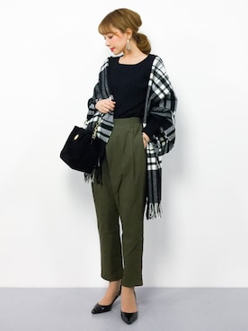 ayumi  sato さん（レディース・155cm）の冬コーディネート