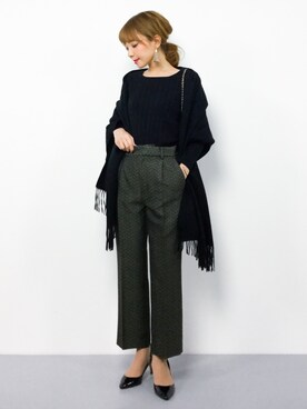 ayumi  sato さん（レディース・155cm）の冬コーディネート