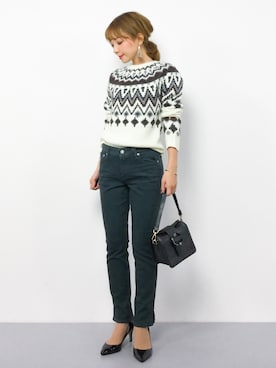 ayumi  sato さん（レディース・155cm）の冬コーディネート