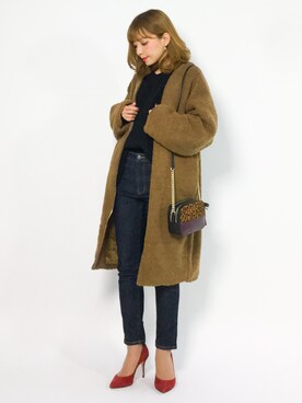 ayumi  sato さん（レディース・155cm）の冬コーディネート