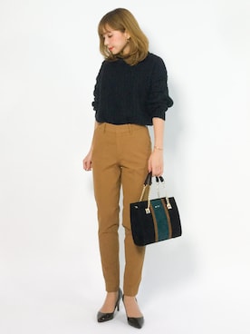 ayumi  sato さん（レディース・155cm）の冬コーディネート