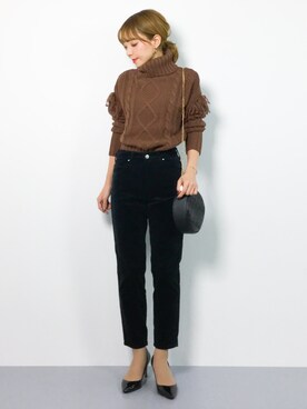 ayumi  sato さん（レディース・155cm）の冬コーディネート