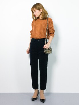 ayumi  sato さん（レディース・155cm）の冬コーディネート