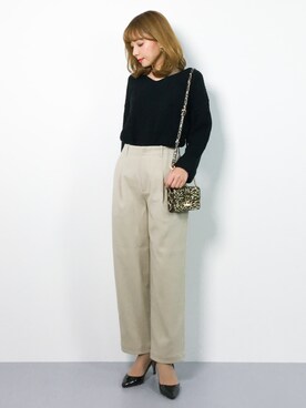 ayumi  sato さん（レディース・155cm）の冬コーディネート