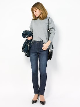 ayumi  sato さん（レディース・155cm）の冬コーディネート