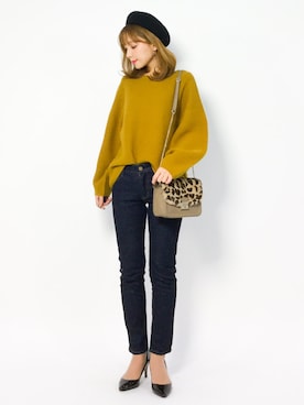 ayumi  sato さん（レディース・155cm）の冬コーディネート