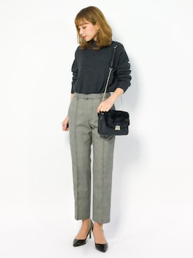 ayumi  sato さん（レディース・155cm）の冬コーディネート