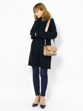 ayumi  sato さん（レディース・155cm）の冬コーディネート