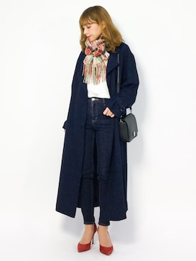 ayumi  sato さん（レディース・155cm）の冬コーディネート