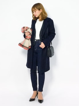 ayumi  sato さん（レディース・155cm）の冬コーディネート