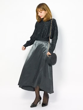 ayumi  sato さん（レディース・155cm）の冬コーディネート