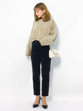 ayumi  sato さん（レディース・155cm）の冬コーディネート