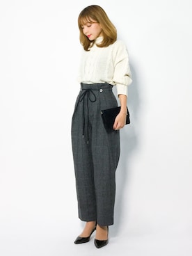 ayumi  sato さん（レディース・155cm）の冬コーディネート