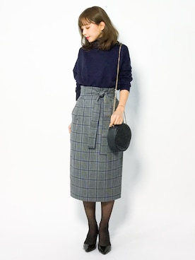 ayumi  sato さん（レディース・155cm）の冬コーディネート