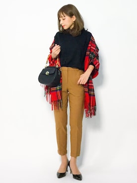 ayumi  sato さん（レディース・155cm）の冬コーディネート