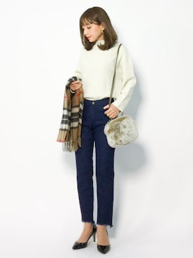 ayumi  sato さん（レディース・155cm）の冬コーディネート