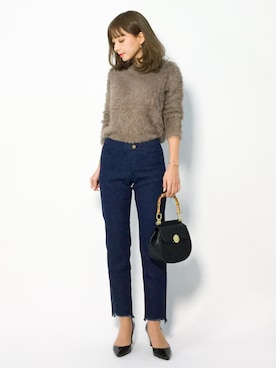 「URBAN RESEARCH Sonny Label（アーバンリサーチサニーレーベル）のアイテム（パンツ）」を使った、ayumi  sato さん（レディース・155cm）の冬コーディネート