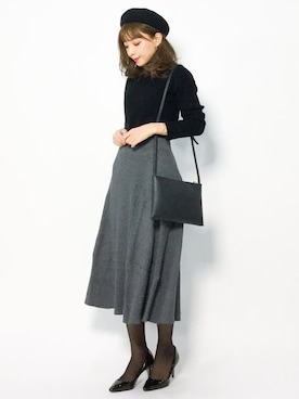 ayumi  sato さん（レディース・155cm）の冬コーディネート