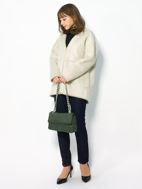 ayumi  sato さん（レディース・155cm）の冬コーディネート