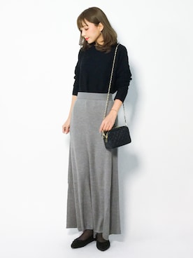 ayumi  sato さん（レディース・155cm）の冬コーディネート