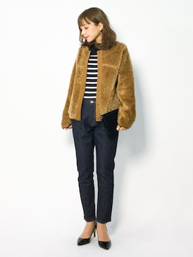 ayumi  sato さん（レディース・155cm）の冬コーディネート