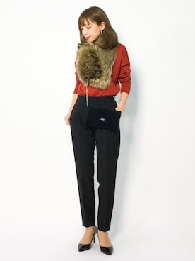 ayumi  sato さん（レディース・155cm）の冬コーディネート