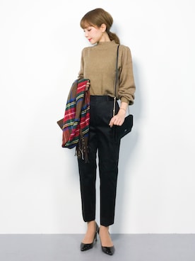 ayumi  sato さん（レディース・155cm）の冬コーディネート