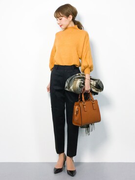 ayumi  sato さん（レディース・155cm）の冬コーディネート