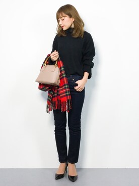 ayumi  sato さん（レディース・155cm）の冬コーディネート