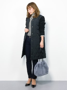 ayumi  sato さん（レディース・155cm）の冬コーディネート