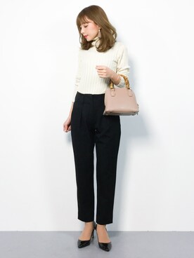 ayumi  sato さん（レディース・155cm）の冬コーディネート