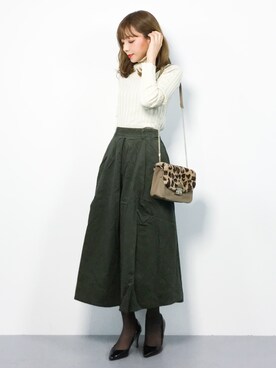 ayumi  sato さん（レディース・155cm）の冬コーディネート