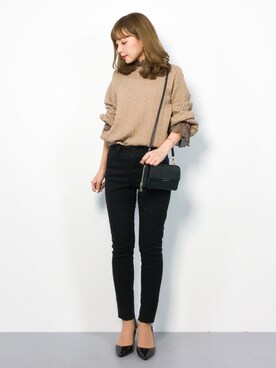 「LuuNa（ルーナ）のアイテム」を使った、ayumi  sato さん（レディース・155cm）の冬コーディネート