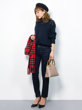 ayumi  sato さん（レディース・155cm）の冬コーディネート