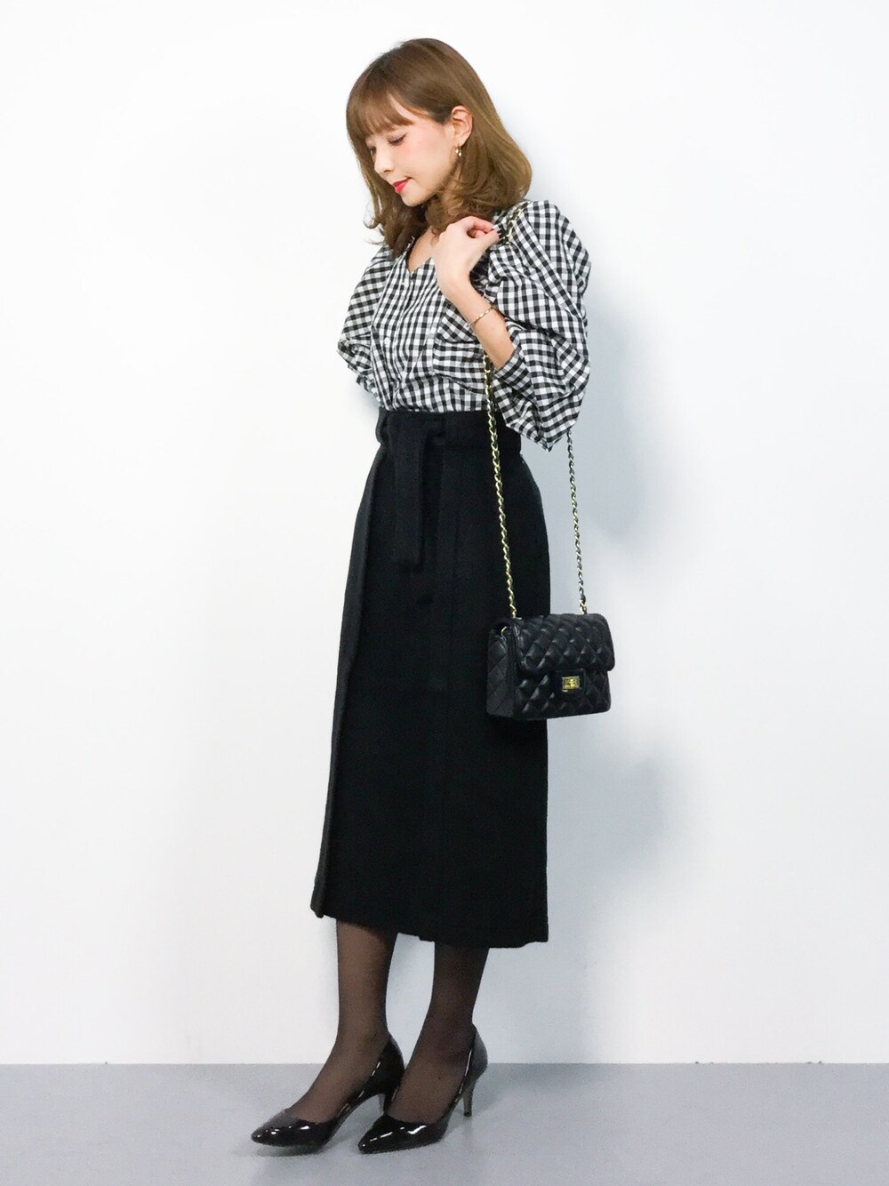 ayumi  sato さんの「キルティングチェーンミニバッグ【PLAIN CLOTHING】（PLAIN CLOTHING）」を使ったコーディネート
